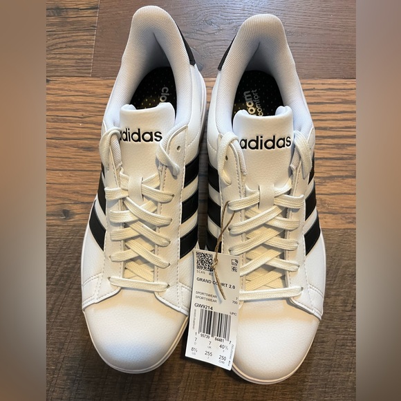adidas Shoes - NEW W TAGS!! Adidas Women's Grand Court 2.0 White and Black Sneakers